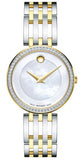 Buy Shop Movado Esperanza Mother of Pearl Dial Two Tone Steel Strap Watch For Women - 0607085 USA Online
