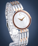 Buy Shop Movado Esperanza Mother of Pearl Dial Two Tone Steel Strap Watch For Women - 0607114 USA Online