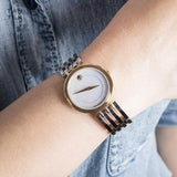 Buy Shop Movado Esperanza Mother of Pearl Dial Two Tone Steel Strap Watch For Women - 0607114 USA Online