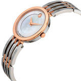 Buy Shop Movado Esperanza Mother of Pearl Dial Two Tone Steel Strap Watch For Women - 0607114 USA Online