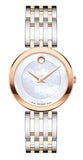 Buy Shop Movado Esperanza Mother of Pearl Dial Two Tone Steel Strap Watch For Women - 0607114 USA Online