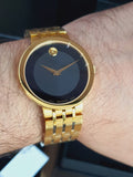Buy Shop Movado Esperanza Museum 39mm Black Dial Stainless Steel Watch For Men - 0607059 USA Online