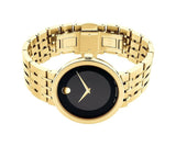 Buy Shop Movado Esperanza Museum 39mm Black Dial Stainless Steel Watch For Men - 0607059 USA Online