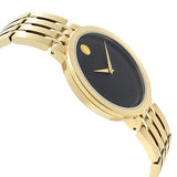 Buy Shop Movado Esperanza Museum 39mm Black Dial Stainless Steel Watch For Men - 0607059 USA Online