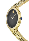 Buy Shop Movado Esperanza Museum 39mm Black Dial Stainless Steel Watch For Men - 0607059 USA Online