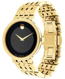 Buy Shop Movado Esperanza Museum 39mm Black Dial Stainless Steel Watch For Men - 0607059 USA Online