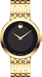 Buy Shop Movado Esperanza Museum 39mm Black Dial Stainless Steel Watch For Men - 0607059 USA Online