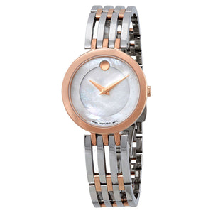 Buy Shop Movado Esperanza Mother of Pearl Dial Two Tone Steel Strap Watch For Women - 0607114 USA Online