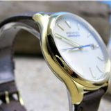Buy Shop Movado Heritage Calendoplan Beige Dial Brown Leather Strap Watch for Men - 3650003 USA Online