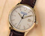 Buy Shop Movado Heritage Calendoplan Beige Dial Brown Leather Strap Watch for Men - 3650003 USA Online