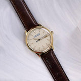 Buy Shop Movado Heritage Calendoplan Beige Dial Brown Leather Strap Watch for Men - 3650003 USA Online