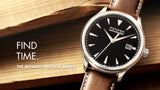 Buy Shop Movado Heritage Calendoplan Black Dial Brown Leather Strap Watch for Men - 3650001 USA Online