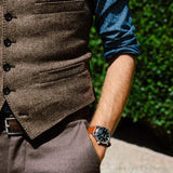 Buy Shop Movado Heritage Calendoplan Black Dial Brown Leather Strap Watch for Men - 3650001 USA Online