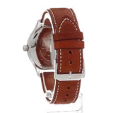 Buy Shop Movado Heritage Calendoplan Black Dial Brown Leather Strap Watch for Men - 3650001 USA Online