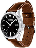 Buy Shop Movado Heritage Calendoplan Black Dial Brown Leather Strap Watch for Men - 3650001 USA Online