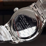 Buy Shop Movado Heritage Calendoplan Black Dial Silver Steel Strap Watch For Men - 3650095 USA Online