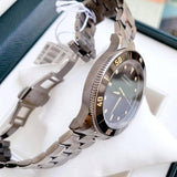 Buy Shop Movado Heritage Calendoplan Black Dial Silver Steel Strap Watch For Men - 3650095 USA Online