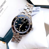 Buy Shop Movado Heritage Calendoplan Black Dial Silver Steel Strap Watch For Men - 3650095 USA Online