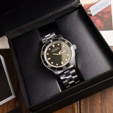 Buy Shop Movado Heritage Calendoplan Black Dial Silver Steel Strap Watch For Men - 3650095 USA Online