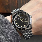 Buy Shop Movado Heritage Calendoplan Black Dial Silver Steel Strap Watch For Men - 3650095 USA Online