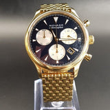 Buy Shop Movado Heritage Calendoplan Blue Dial Gold Steel Strap Watch for Men - 3650015 USA Online