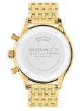 Buy Shop Movado Heritage Calendoplan Blue Dial Gold Steel Strap Watch for Men - 3650015 USA Online