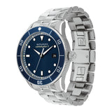 Buy Shop Movado Heritage Calendoplan Blue Dial Silver Steel Strap Watch For Men - 3650094 USA Online