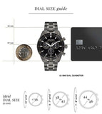 Buy Shop Movado Heritage Calendoplan Chronograph Black Dial Black Steel Strap Watch For Men - 3650125 USA Online