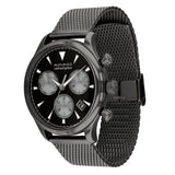 Buy Shop Movado Heritage Calendoplan Chronograph Black Dial Grey Mesh Strap Watch for Men - 3650100 USA Online