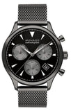 Buy Shop Movado Heritage Calendoplan Chronograph Black Dial Grey Mesh Strap Watch for Men - 3650100 USA Online