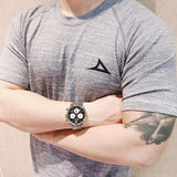 Buy Shop Movado Heritage Calendoplan Chronograph Black Dial Silver Steel Strap Watch for Men - 3650014 USA Online