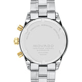 Buy Shop Movado Heritage Calendoplan Chronograph Green Dial Two Tone Steel Strap Watch For Men - 3650167 USA Online