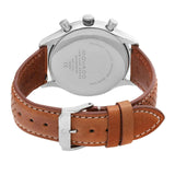 Buy Shop Movado Heritage Calendoplan Chronograph White Dial Brown Leather Strap Watch for Men - 3650008 USA Online