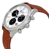 Buy Shop Movado Heritage Calendoplan Chronograph White Dial Brown Leather Strap Watch for Men - 3650008 USA Online