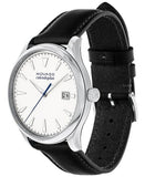 Buy Shop Movado Heritage Calendoplan White Dial Black Leather Strap Watch for Men - 3650002 USA Online