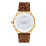Buy Shop Movado Heritage Celestograf Navy Blue Dial Brown Leather Strap Watch For Women - 3650010 USA Online