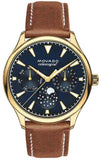 Buy Shop Movado Heritage Celestograf Navy Blue Dial Brown Leather Strap Watch For Women - 3650010 USA Online