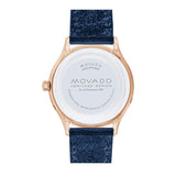 Buy Shop Movado Heritage Celestograf White Mother of Pearl Dial Blue Leather Strap Watch For Women - 3650011 USA Online