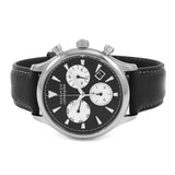 Buy Shop Movado Heritage Chronograph Black Dial Black Leather Strap Watch for Men - 3650005 USA Online