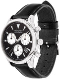 Buy Shop Movado Heritage Chronograph Black Dial Black Leather Strap Watch for Men - 3650005 USA Online