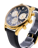 Buy Shop Movado Heritage Chronograph Calendoplan Blue Dial Black Leather Strap Watch for Men - 3650006 USA Online