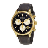 Buy Shop Movado Heritage Chronograph Calendoplan Blue Dial Black Leather Strap Watch for Men - 3650006 USA Online