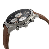 Buy Shop Movado Heritage Calendoplan Chronograph Black Dial Brown Leather Strap Watch for Men - 3650022 USA Online