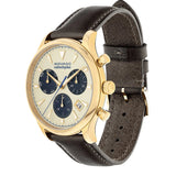 Buy Shop Movado Heritage Chronograph White Black Leather Strap Watch for Men - 3650007 USA Online