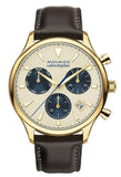 Buy Shop Movado Heritage Chronograph White Black Leather Strap Watch for Men - 3650007 USA Online
