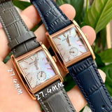 Buy Shop Movado Heritage Mother of Pearl White Dial Black Leather Strap Watch For Women - 3650050 USA Online