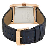 Buy Shop Movado Heritage Mother of Pearl White Dial Blue Leather Strap Watch For Women - 3650052 USA Online