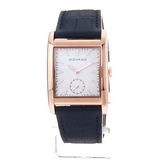 Buy Shop Movado Heritage Mother of Pearl White Dial Blue Leather Strap Watch For Women - 3650052 USA Online