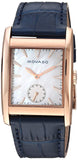Buy Shop Movado Heritage Mother of Pearl White Dial Blue Leather Strap Watch For Women - 3650052 USA Online
