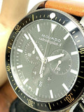 Buy Shop Movado Heritage Series 29mm Calendoplan Chronograph Black Dial Brown Leather Strap Watch For Men - 3650060 USA Online